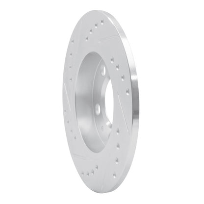 R1 Concepts R1 01-06 Audi TT Quattro Rear Right Drilled & Slotted Silver Brake Rotor