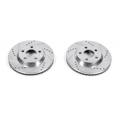 PowerStop Power Stop 2005 Buick LeSabre Front Evolution Drilled & Slotted Rotors - Pair