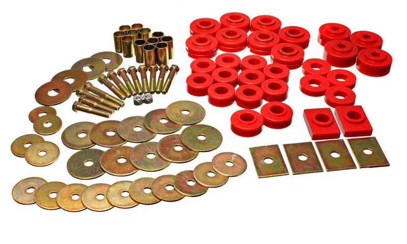 Energy Suspension 64-67 Buick Century/Regal/Grand National/Skylark/Special Red Body Mount Set