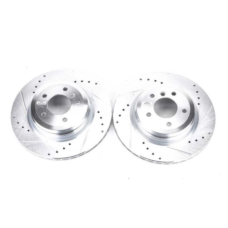 PowerStop Power Stop 2006 BMW 330i Rear Evolution Drilled & Slotted Rotors - Pair