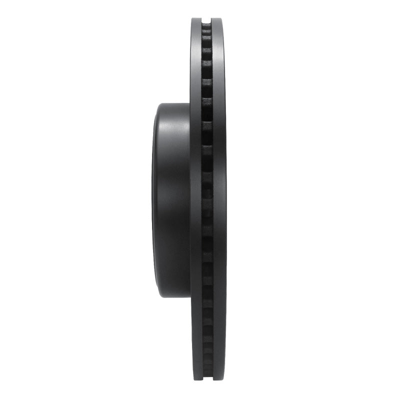 R1 Concepts R1 19-25 Ram 1500 Front Left Drilled & Slotted Black Brake Rotor