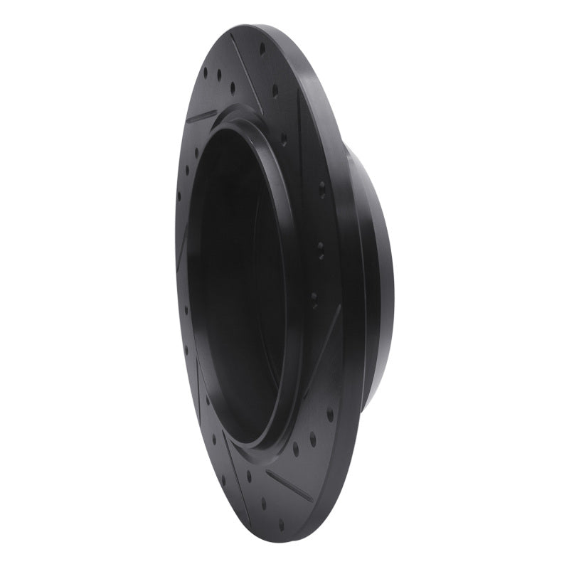 R1 Concepts R1 18-25 Jeep Wrangler Rear Left Drilled & Slotted Black Brake Rotor