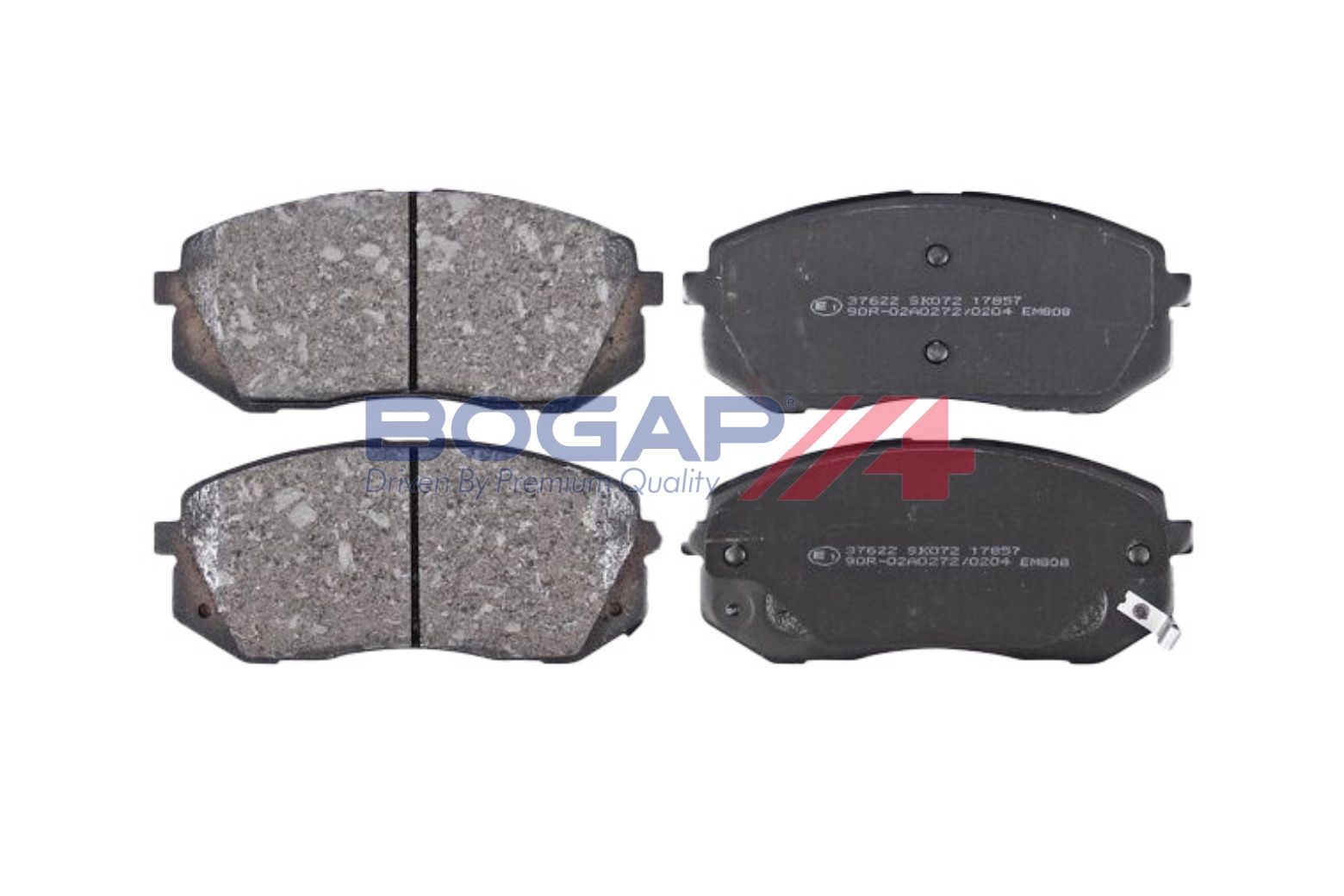 BOGAP Y8210220 Brake Pad Set, Disc Brake