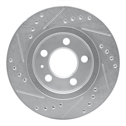 R1 Concepts R1 00-06 Audi TT Quattro Rear Right Drilled & Slotted Silver Brake Rotor