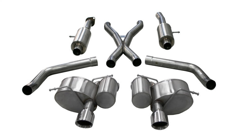 CORSA Performance Corsa 2012-2013 Jeep Grand Cherokee 6.4L V8 Polished Sport Cat-Back Exhaust