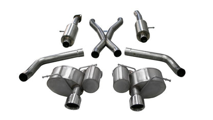CORSA Performance Corsa 2012-2013 Jeep Grand Cherokee 6.4L V8 Polished Sport Cat-Back Exhaust