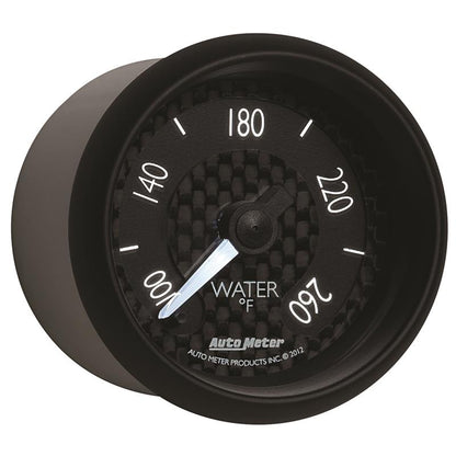 Autometer GT Series 52mm Full Sweep Electronic 100-260 Deg F Water Temperature Gauge