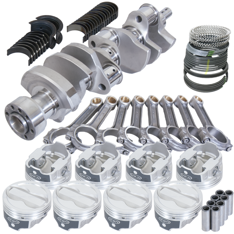Eagle Chevy LT1 350 1Pc 3.750in Crank 6.000in I-Beam Rods -18cc 4.060in Pistons Rotating Assembly