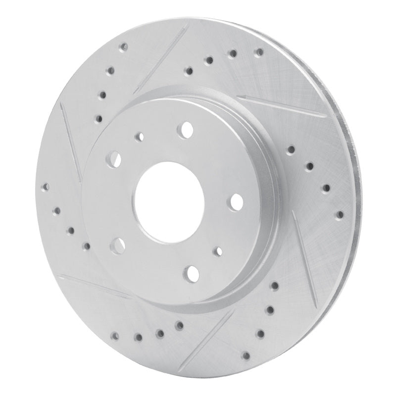 R1 Concepts R1 07-19 Suzuki SX4 S-Cross (Mexico) Front Left Drilled & Slotted Silver Brake Rotor