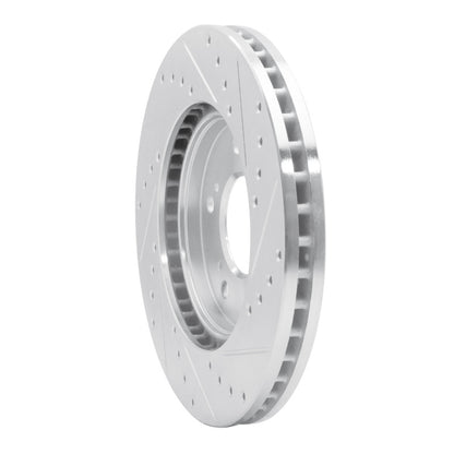 R1 Concepts R1 91-96 Acura NSX Front Left Drilled & Slotted Silver Brake Rotor