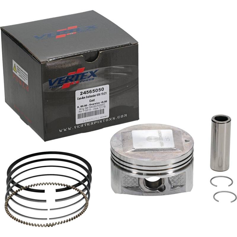 Vertex Pistons Vertex Piston 04-05 Can-Am Outlander 330 2x4 330cc +0.50mm Oversized Cast Replica Piston Kit