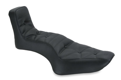 Mustang Motorcycle Mustang 04-21 Harley Sportster Throwback 1PC Seat - Black