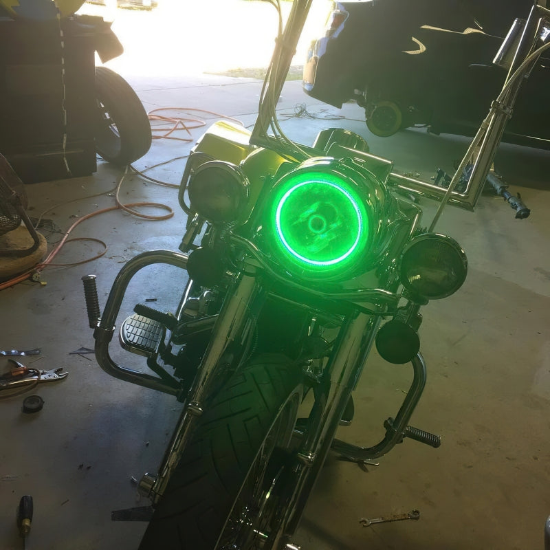 ORACLE Lighting Oracle Pre-Installed Lights 7 IN. Sealed Beam - Green Halo