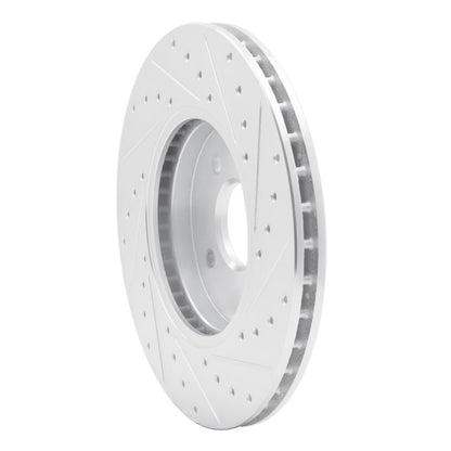 R1 Concepts R1 02-04 Ford Focus Front Left Drilled & Slotted Silver Brake Rotor