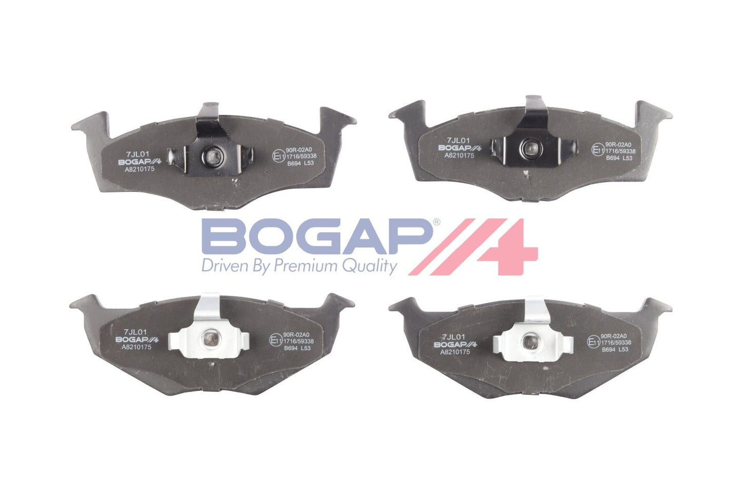 BOGAP A8210175 Brake Pad Set, Disc Brake