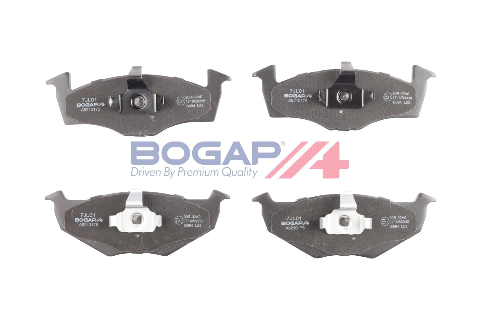 BOGAP A8210175 Brake Pad Set, Disc Brake