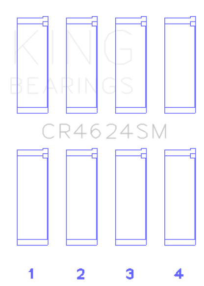 King Engine Bearings Hyundai G4KE / G4KC (Size +0.5) Rod Bearings (Set of 4)