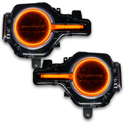ORACLE Lighting Oracle 21-22 Ford Bronco Headlight Halo Kit w/DRL Bar - Base Headlights -w/2.0 Controller