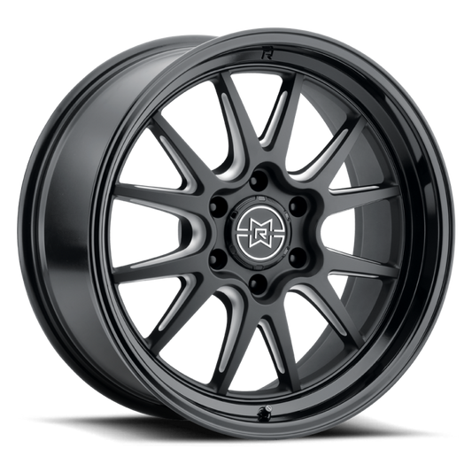 Raised Wheels Method Raised MR802 22x10 / 6x135 BP / -18mm Offset / 87mm Bore - Double Black Milled Wheel