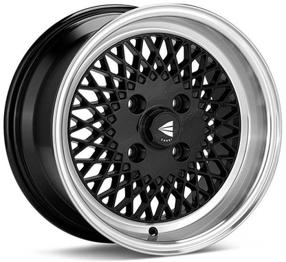 Enkei92 Classic Line 15x7 38mm Offset 5x114.3 Bolt Pattern Black Wheel