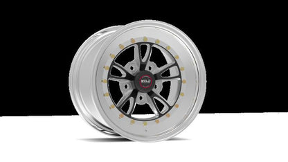 Weld Full Throttle 15x8 / 5x4.5 BP / 3.5in. BS Black Wheel - Polished Non Beadlock