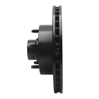 R1 Concepts R1 03-03 Dodge Ram 1500 Van Front Right Drilled & Slotted Black Brake Rotor