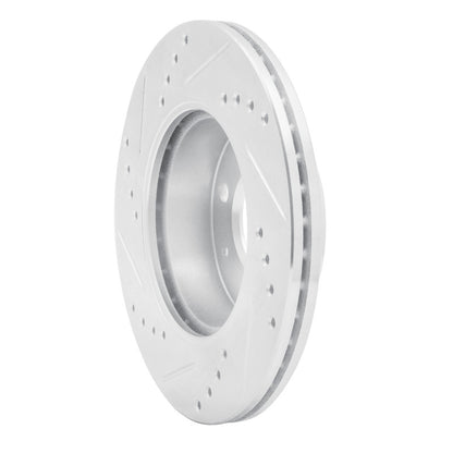 R1 Concepts R1 03-06 Dodge Verna (Mexico) Front Right Drilled & Slotted Silver Brake Rotor