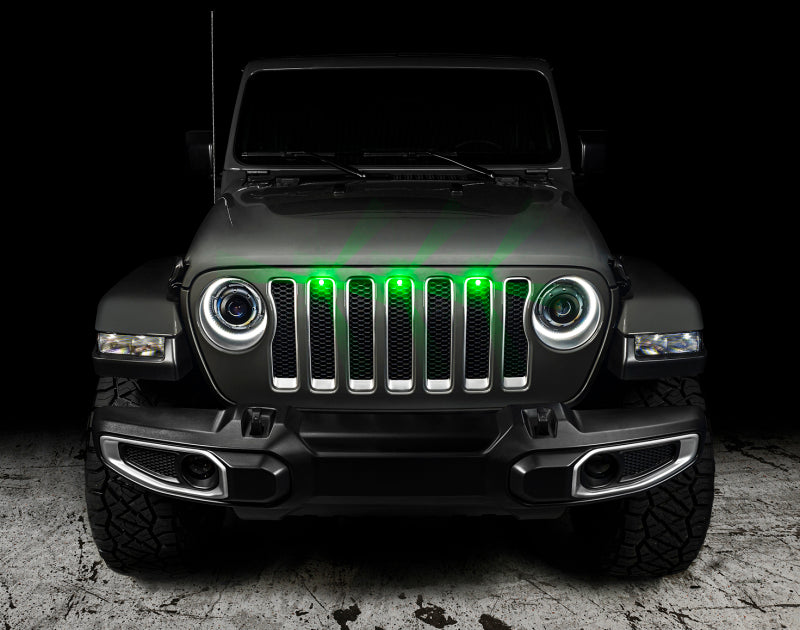 ORACLE Lighting Oracle Pre-Runner Style LED Grille Kit for Jeep Wrangler JL - Green