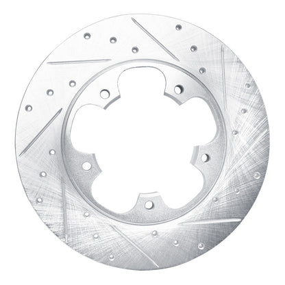 R1 Concepts R1 15-25 Ford Transit-150 Rear Right Drilled & Slotted Silver Brake Rotor