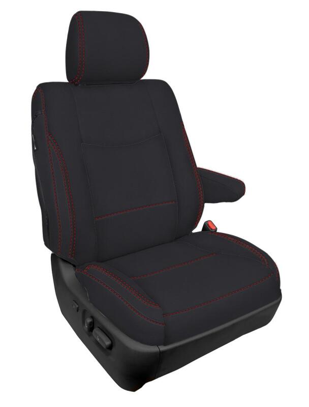 PRP Seats PRP 03-09 Lexus GX470 Front Seat Covers (Pair) - Black w/ Red Stitch