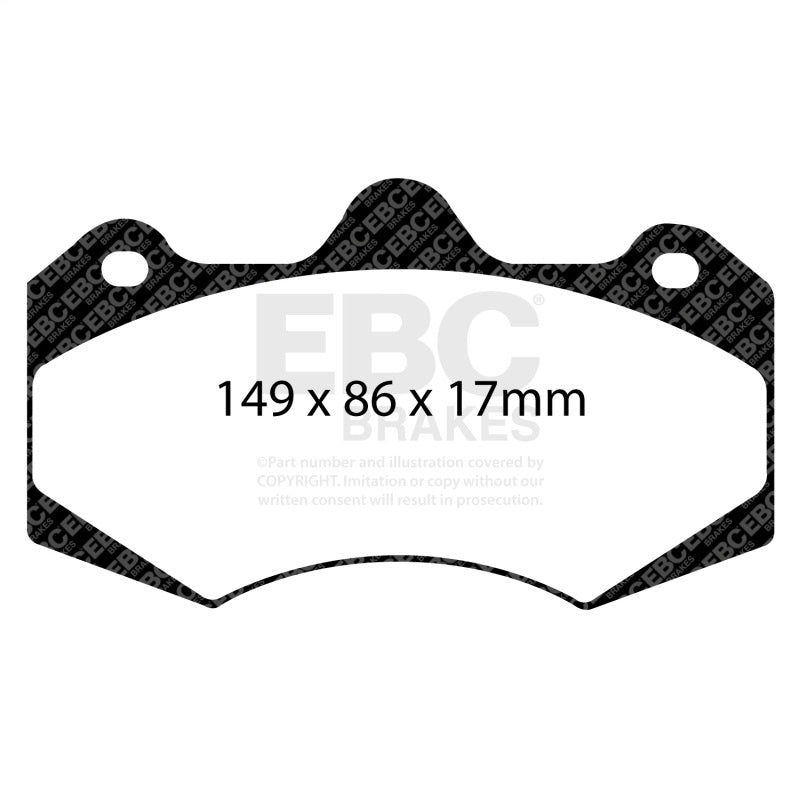 EBC 05-08 Morgan Aero 8 4.4 Redstuff Front Brake Pads