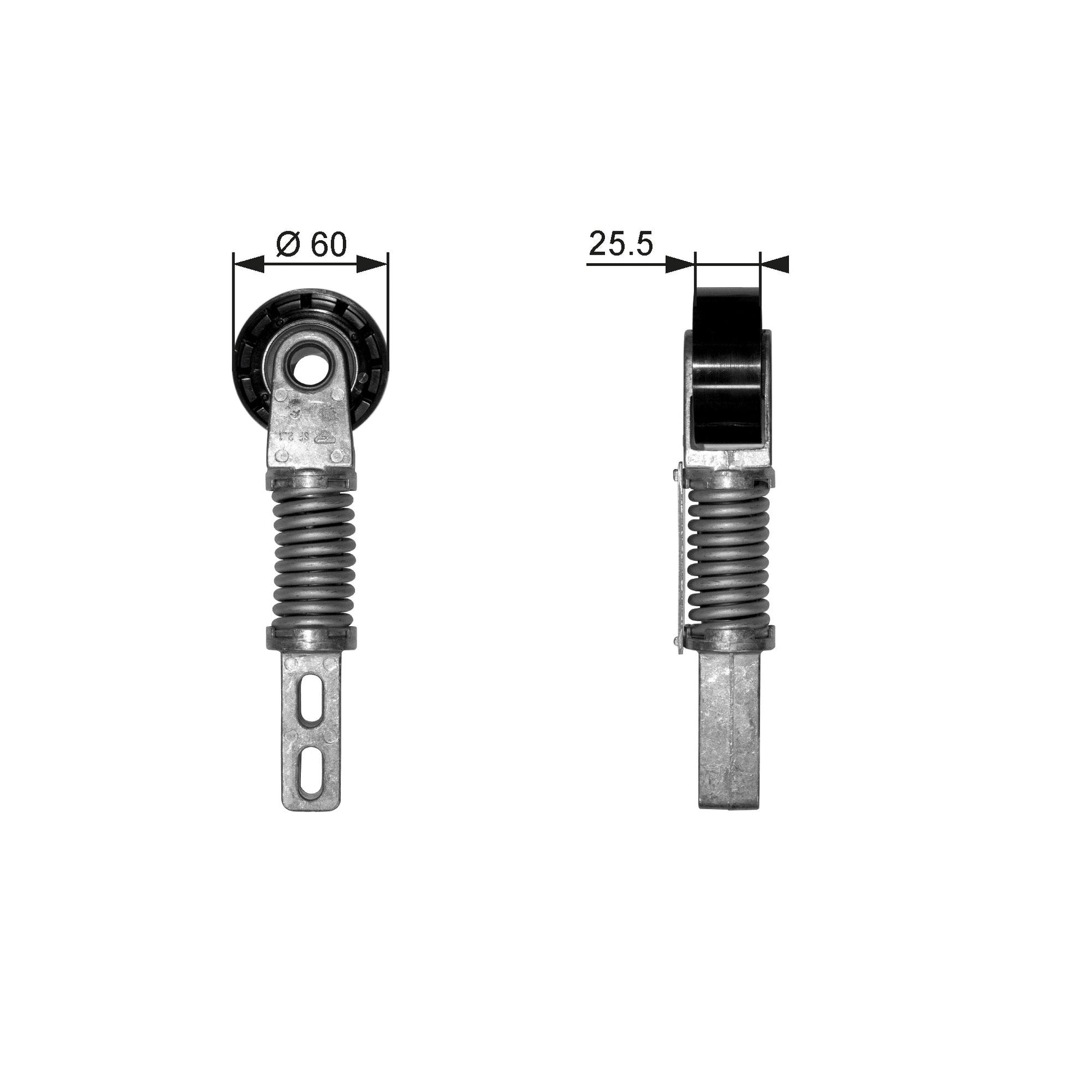 GATES GATT38355 V-Ribbed Belt Tensioner Pulley