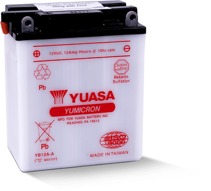 Yuasa Battery Yuasa YB12A-A Yumicron 12-Volt Battery