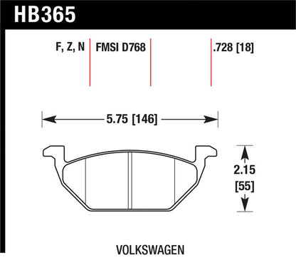 Hawk Performance Hawk HP+ Street Brake Pads