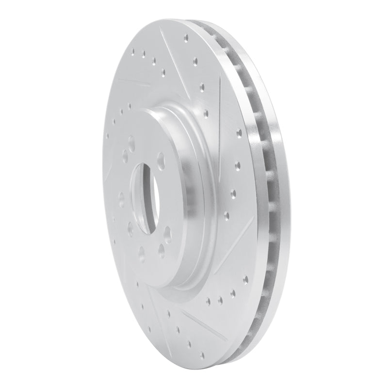 R1 Concepts R1 06-12 Mercedes-Benz ML500 (USA/Canada) Front Right Drilled & Slotted Silver Brake Rotor