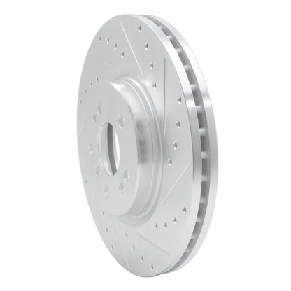 R1 Concepts R1 06-12 Mercedes-Benz ML500 (USA/Canada) Front Right Drilled & Slotted Silver Brake Rotor
