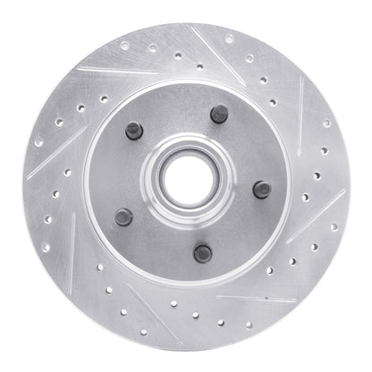 R1 Concepts R1 77-95 Buick Electra Front Right Drilled & Slotted Silver Brake Rotor