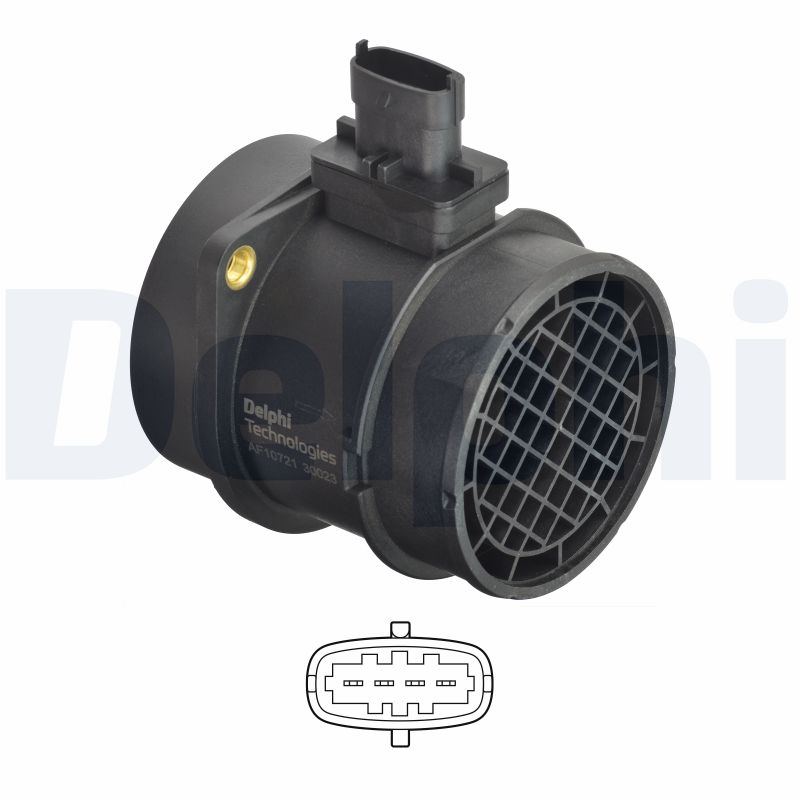 DELPHI AF1072112B1 Mass Air Flow Sensor