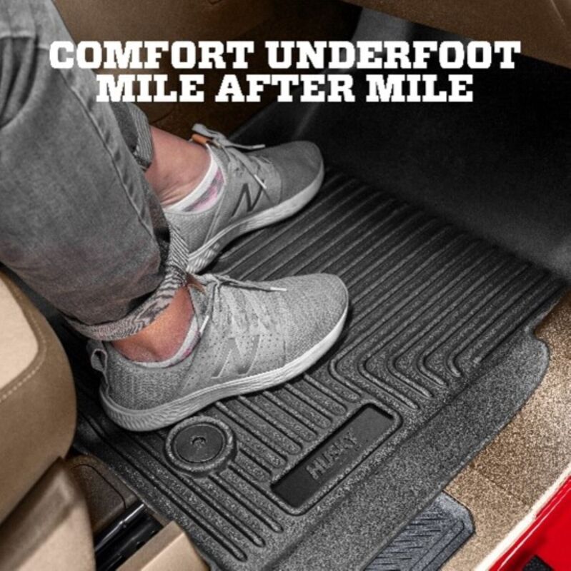 Husky Liners 12-22 Toyota Sequoia Weatherbeater Front & 2nd Seat Floor Liners - Black