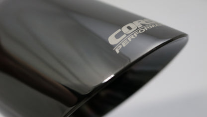 CORSA Performance Corsa Single Universal 2.5in Inlet / 3.5in Outlet Black PVD Pro-Series Tip Kit