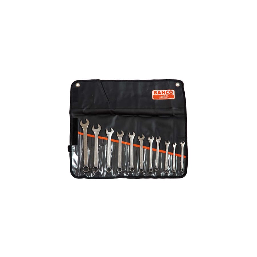 Bahco BAH111MSET11 Chrome Polished Combination Spanner Set, 11 Piece