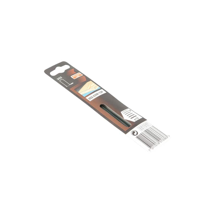 Bahco BAH30253W 302-53W-12P Fret Saw Blades for Wood 130mm (5in) (Pack of 12)