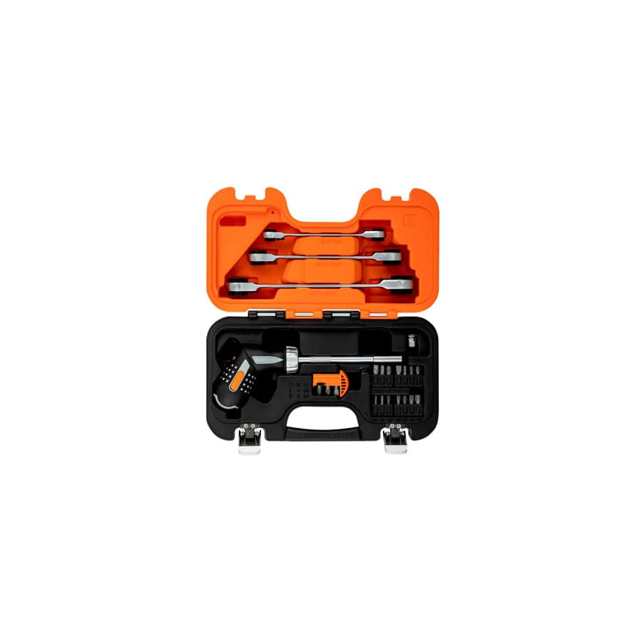 Bahco BAH808050SET Pistol Grip Ratcheting Screwdriver Set, 25 Piece