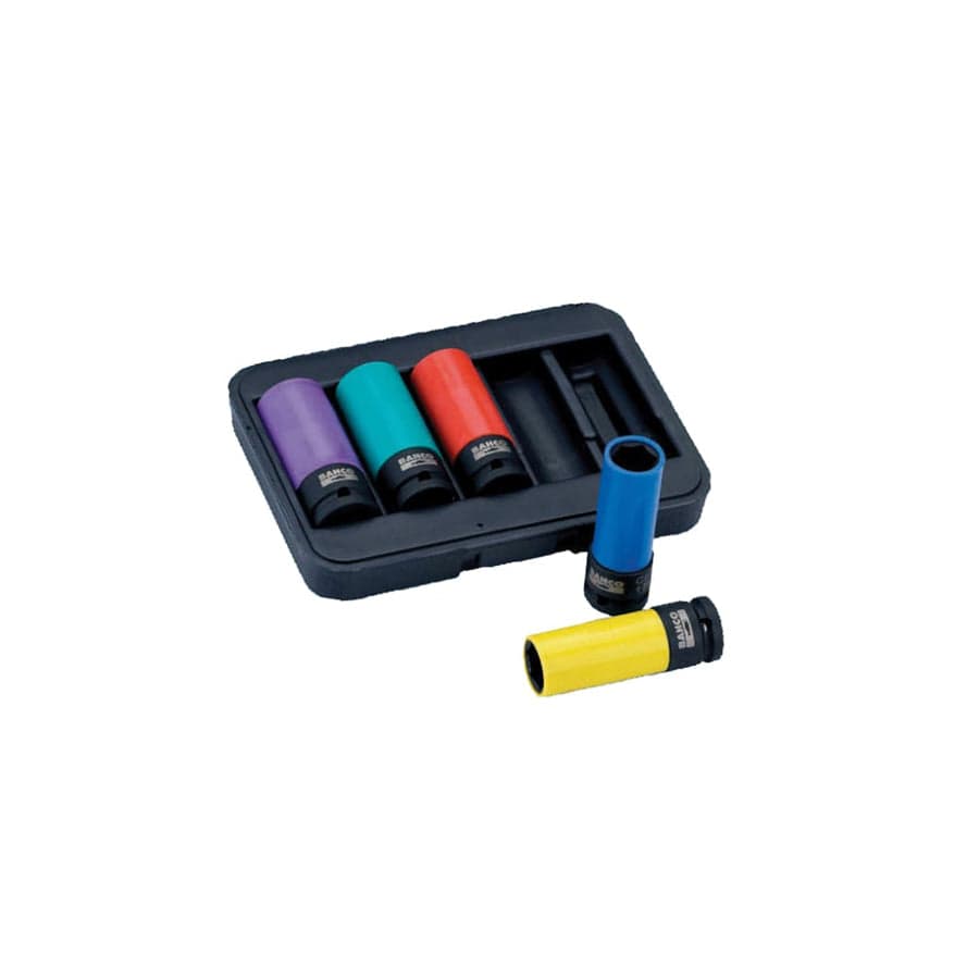 Bahco BAHBWSS12P5 BWSS12P5 1/2in Drive Impact Wheel Socket Set, 5 Piece