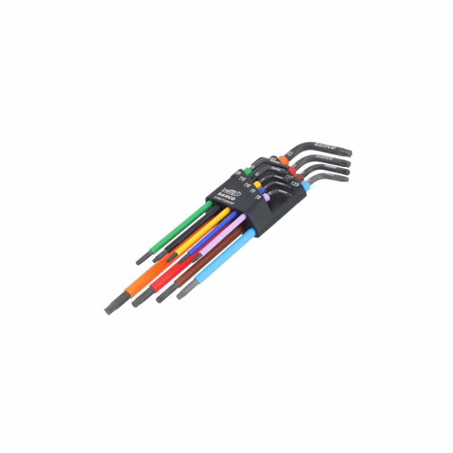 Bahco BAHC1997TX9P C1997TORX/9P Long TORX® Coloured L-Key Set, 9 Piece
