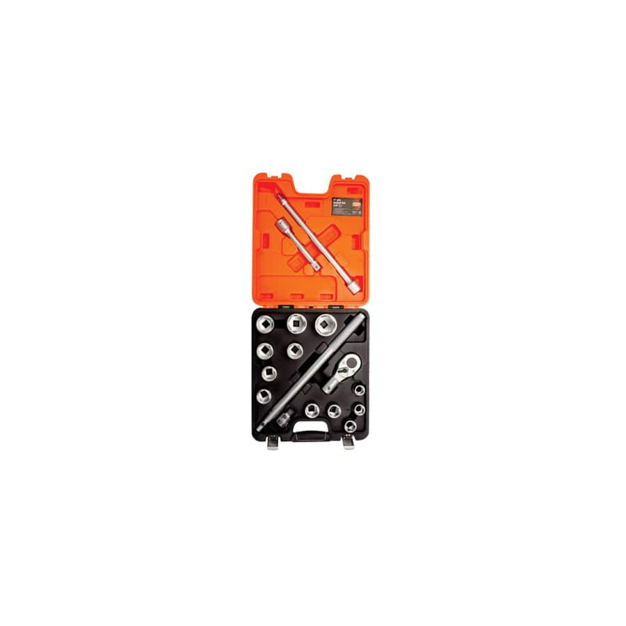 Bahco BAHSLX17 SLX17 3/4in Drive Socket Set, 17 Piece