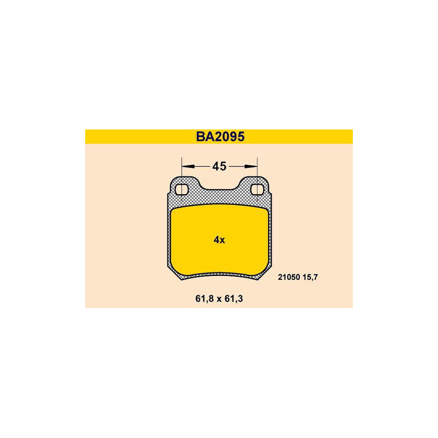Barum Ba2095 Brake Pad Set