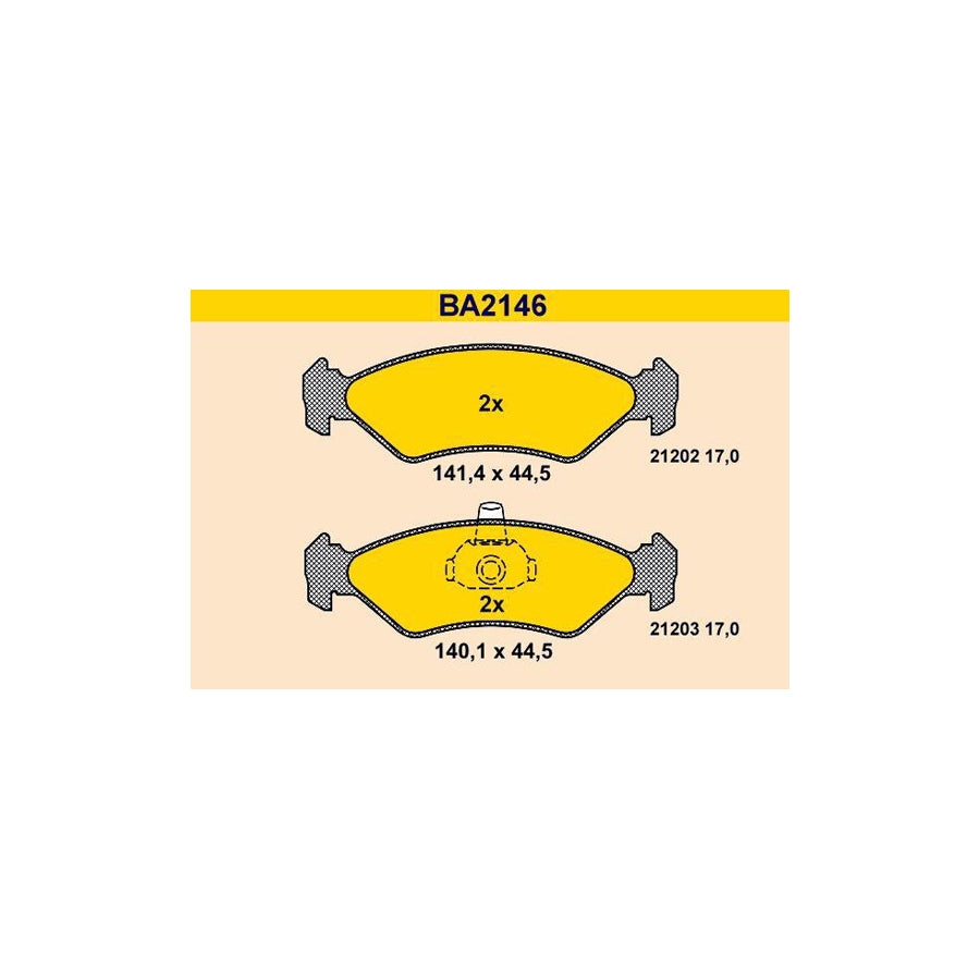 Barum Ba2146 Brake Pad Set
