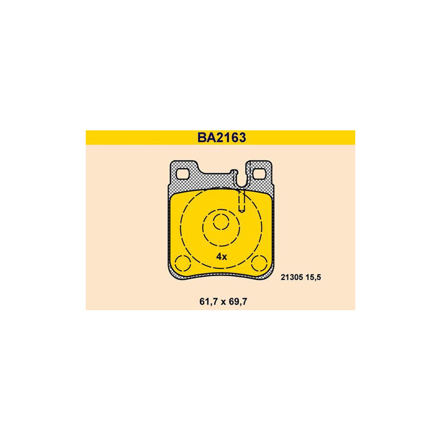 Barum Ba2163 Brake Pad Set