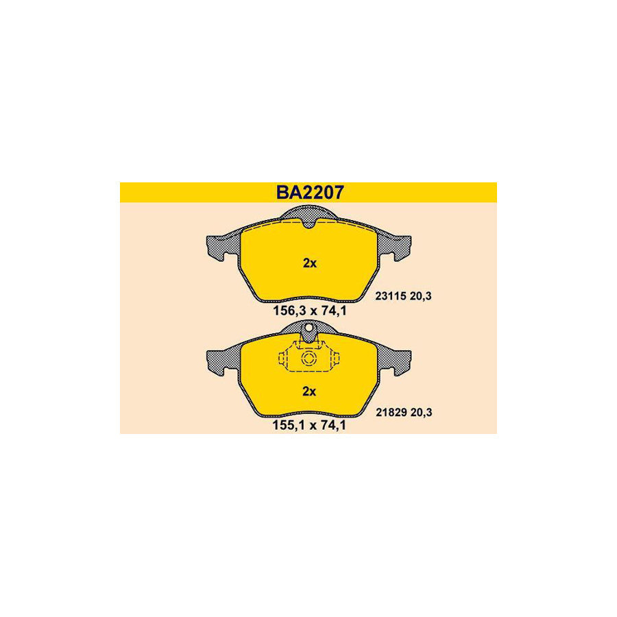 Barum Ba2207 Brake Pad Set